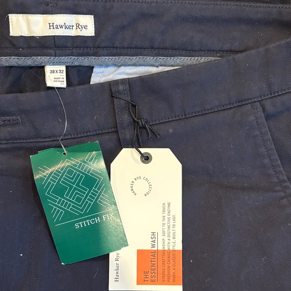 Hawker Rye Men's Essential Navy Chinos